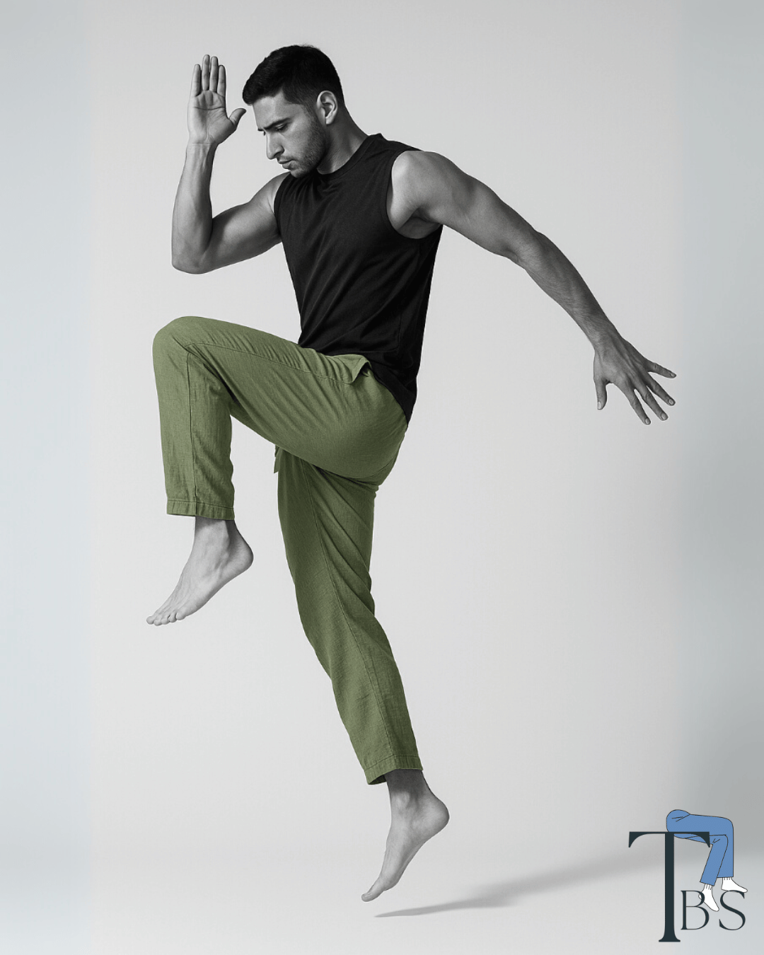 Premium Muslin Bottoms | 100% Organic Cotton | Unisex | Olive Green