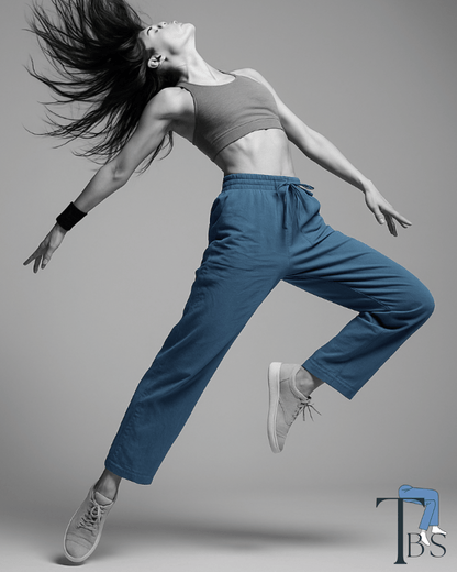 Premium Muslin Bottoms | 100% Organic Cotton | Unisex | Deep Blue