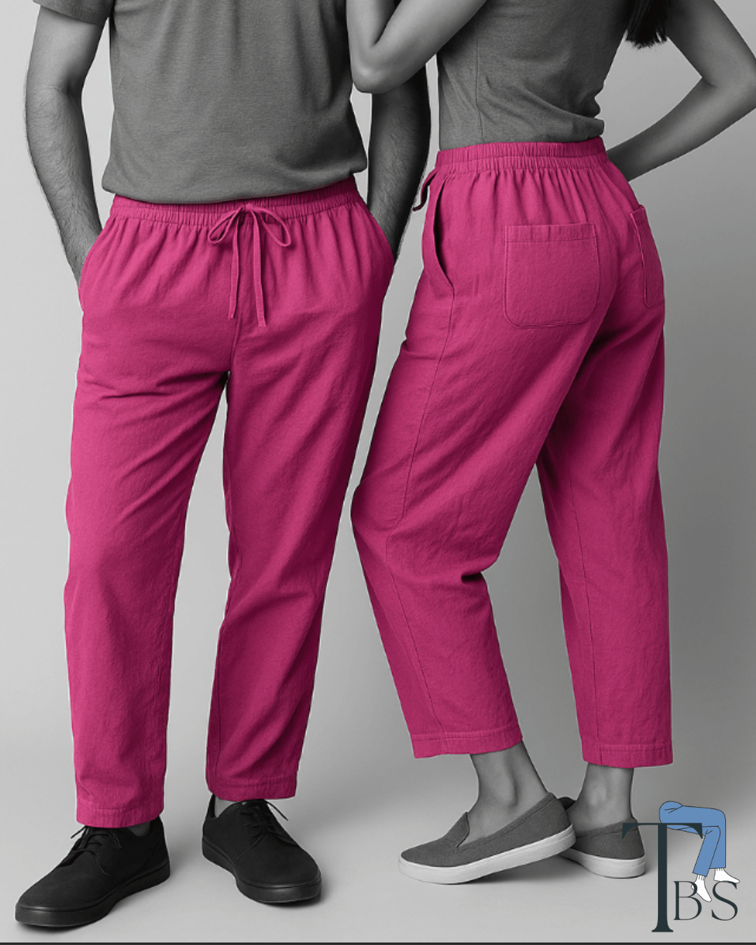 Premium Muslin Bottoms | 100% Organic Cotton | Unisex | Purple