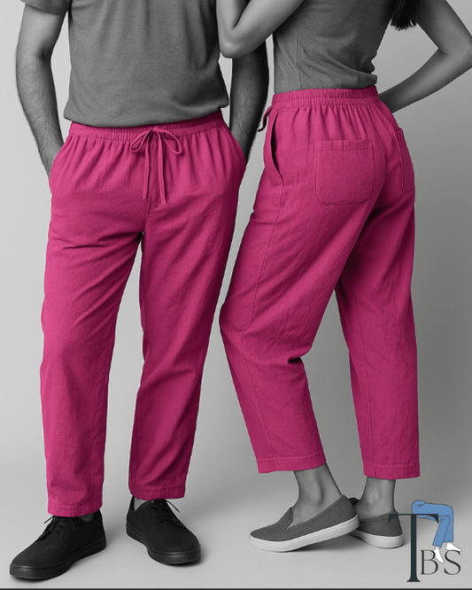 Premium Muslin Bottoms | 100% Organic Cotton | Unisex | Purple