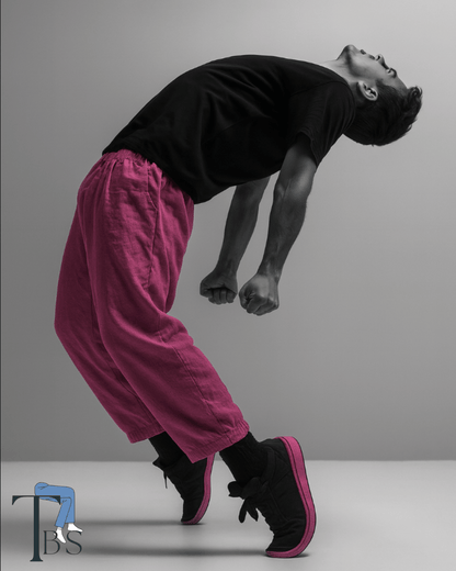 Premium Muslin Bottoms | 100% Organic Cotton | Unisex | Purple