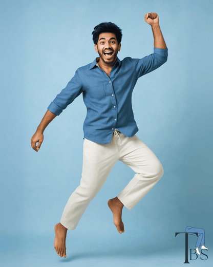 Premium Muslin Bottoms | 100% Organic Cotton | Unisex | White